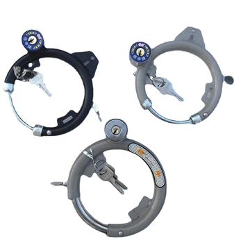 Lacăt metalic pentru bicicletă, mecanism cu arc, anti-furt, formă rotundă, brand Licheng