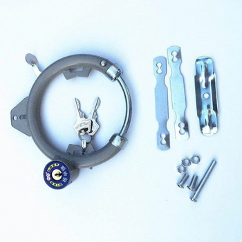 Lacăt metalic pentru bicicletă, mecanism cu arc, anti-furt, formă rotundă, brand Licheng