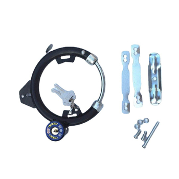 Lacăt metalic pentru bicicletă, mecanism cu arc, anti-furt, formă rotundă, brand Licheng