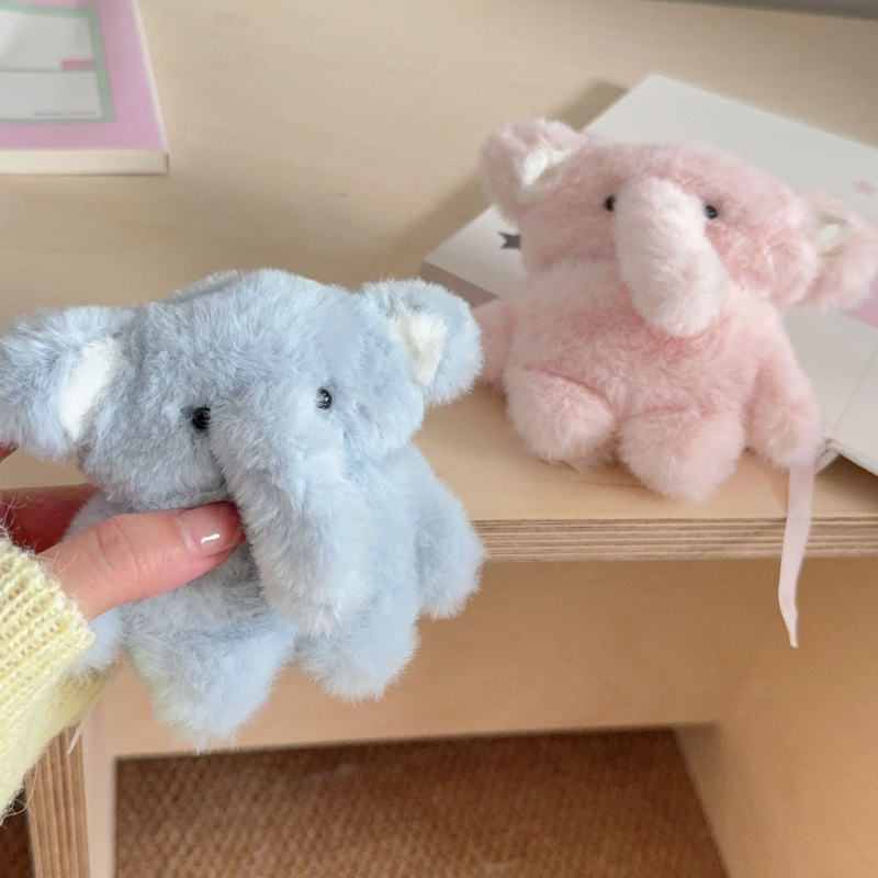 Plišani mali slon za futrolu AirPods Pro 4 Bluetooth slušalice, generacija 1/2, simpatičan 3D dizajn