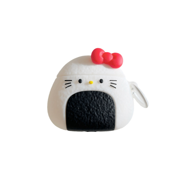 Slatka silikonska futrola za AirPods Pro 3 s KT Cat motivom i Rice Ball dizajnom, za Generacije 1–4