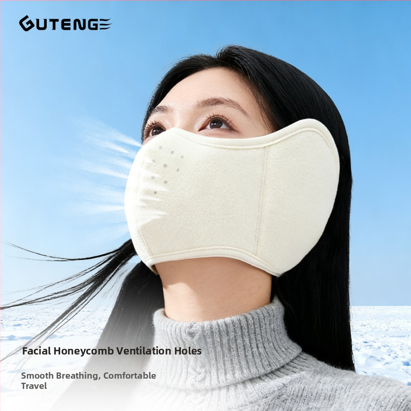 Zimná cyklistická maska pre unisex, ochrana očí a uší, vetruodolná, 2-in-1 s fleecovou podšívkou, teplá maska