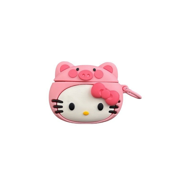 Carcasă AirPods 4, stil desen animat, design relief, material PC