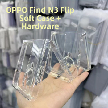 Kryt na telefón OPPO Find N3 Flip — mäkký TPU kryt, vstrekované formovanie, proti nárazu, proti otlačkom prstov, rozptyl tepla
