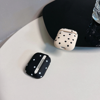 Futrola za AirPods — Minimalistički dizajn s točkicama, mat TPU, kompatibilna s AirPods 4. generacije i AirPods Pro 3. generacije