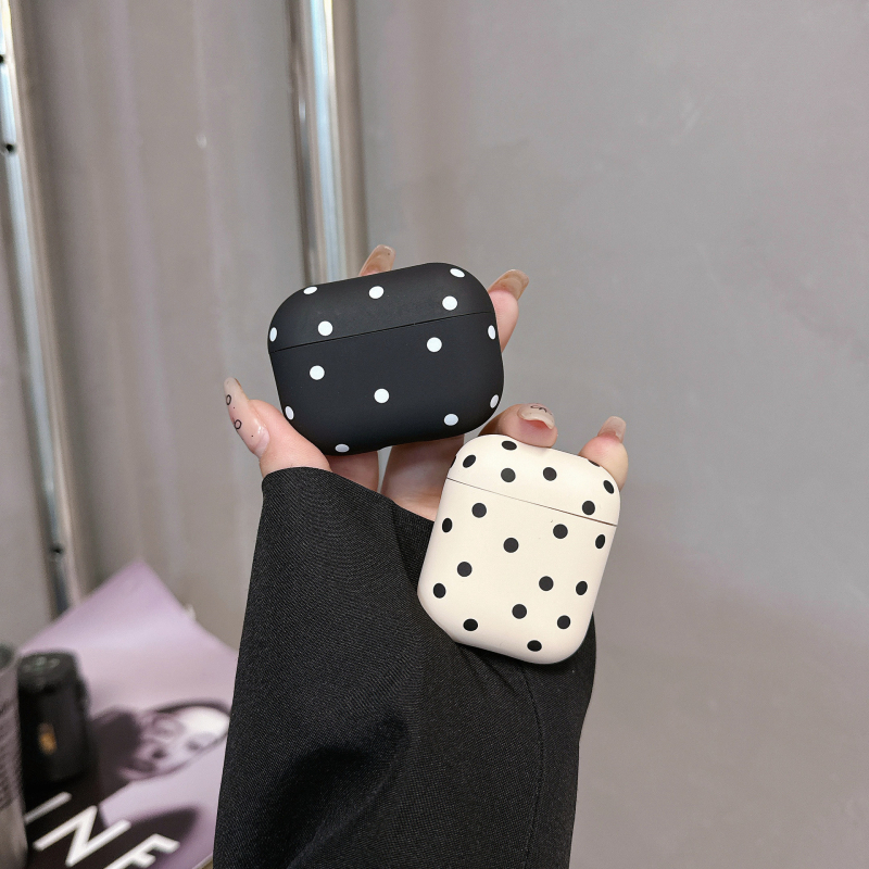 Futrola za AirPods — Minimalistički dizajn s točkicama, mat TPU, kompatibilna s AirPods 4. generacije i AirPods Pro 3. generacije