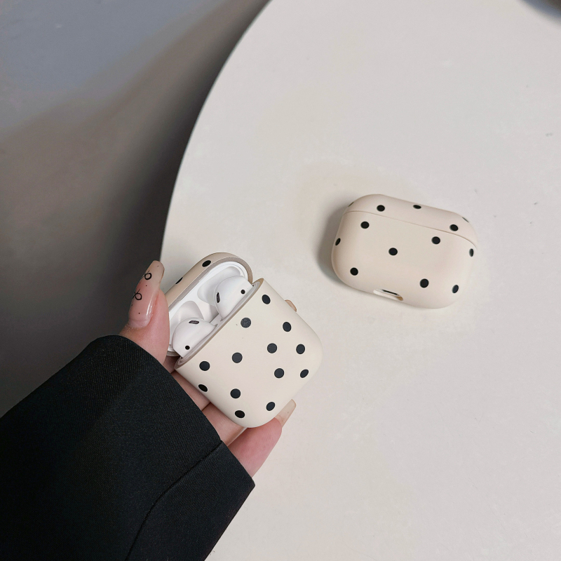 Futrola za AirPods — Minimalistički dizajn s točkicama, mat TPU, kompatibilna s AirPods 4. generacije i AirPods Pro 3. generacije