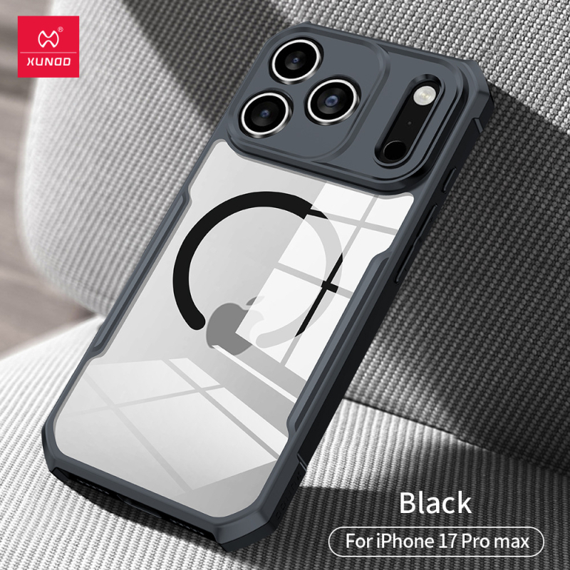 Carcasă de protecție pentru seria iPhone 17 – TPU + PC, antișoc, disipare a căldurii, prindere magnetică, anti-cădere; compatibilă cu iPhone 17, 17 Pro, 17 Pro Max, 17 Air; decupaje camera precise.