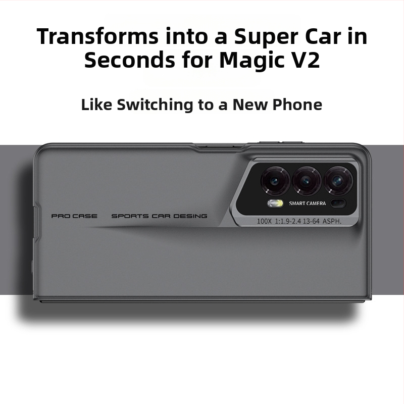 Huawei Honor MagicV2 Blade telefona korpuss, matēta virsma, pilnīga aizsardzība, PC materiāls, kritiena izturība, pielāgošanas iespēja