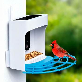 Jy-by01 Pametna hranilica za ptice s kamerom, upravljanje putem aplikacije, solarno napajanje, vanjska vodootpornost, odvojiva