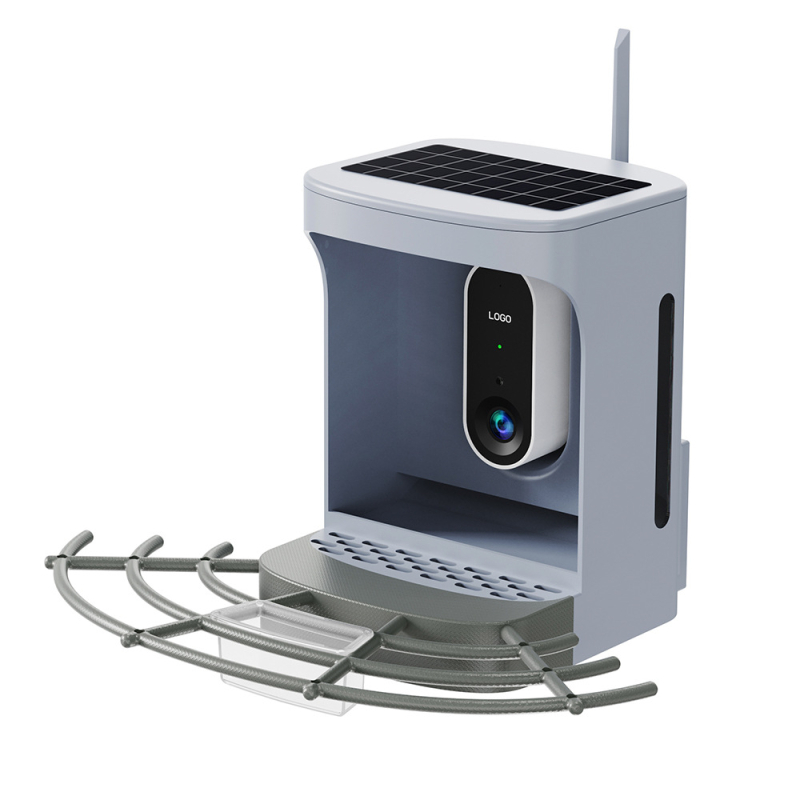 Jy-by01 Pametna hranilica za ptice s kamerom, upravljanje putem aplikacije, solarno napajanje, vanjska vodootpornost, odvojiva