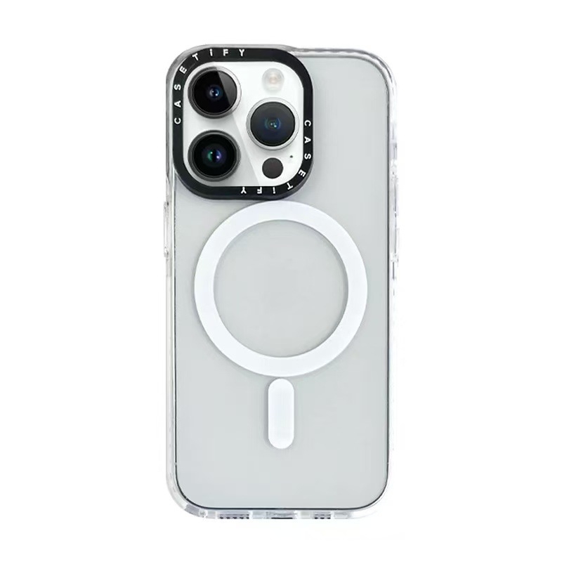 CASETi prozirni zaštitnik za iPhone s MagSafe – PC materijal, otporan na udarce, magnetski, šuplji dizajn, kompatibilan s iPhone 11,12,12 Pro,12 Pro Max,13,13 Pro,13 Pro Max,14,14 Pro,14 Pro Max,14 Max
