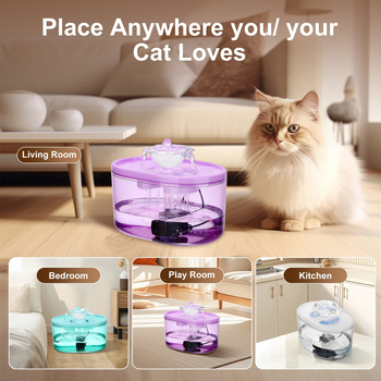 RAX dispenzer za vodu za mačke s filtracijom, odvojivi dizajn, automatsko proticanje vode