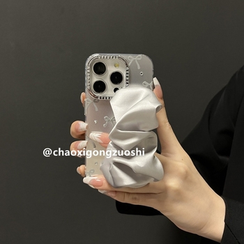 Chaohsi силиконова гривна за калъфа на iPhone — електроплакиране, защита от изпускане, универсален стил