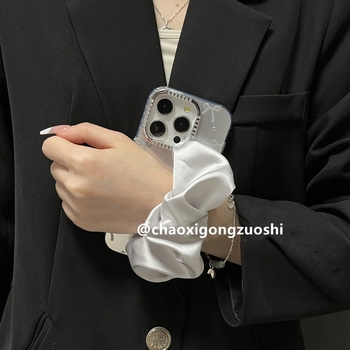 Chaohsi силиконова гривна за калъфа на iPhone — електроплакиране, защита от изпускане, универсален стил