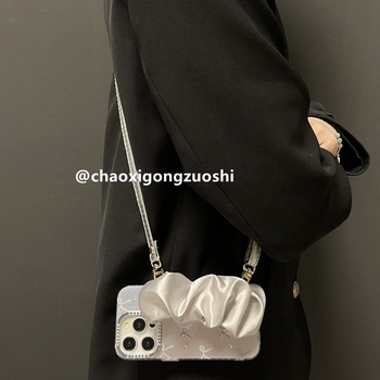 Chaohsi силиконова гривна за калъфа на iPhone — електроплакиране, защита от изпускане, универсален стил