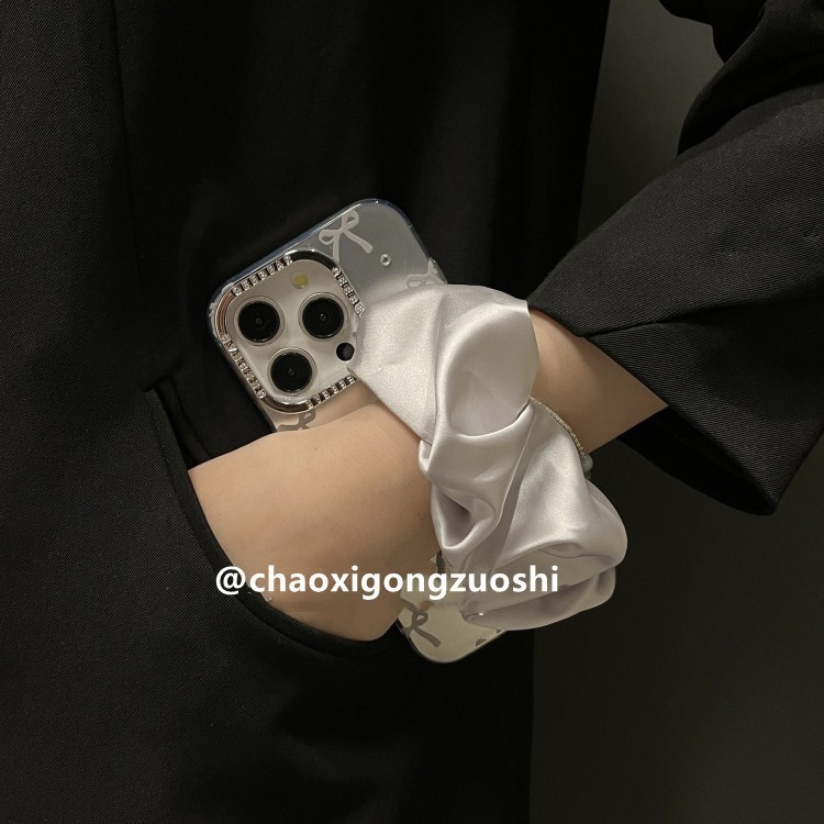 Chaohsi силиконова гривна за калъфа на iPhone — електроплакиране, защита от изпускане, универсален стил