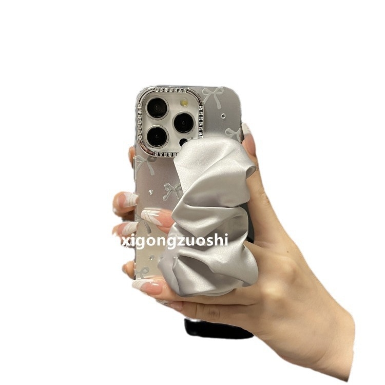 Chaohsi силиконова гривна за калъфа на iPhone — електроплакиране, защита от изпускане, универсален стил