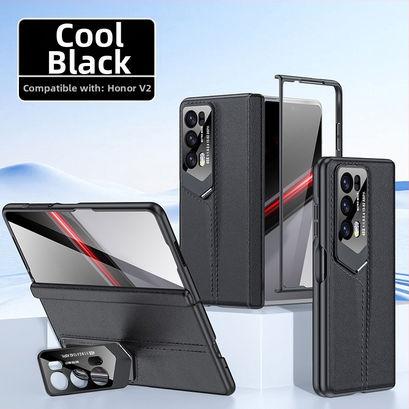 Telefona vāciņš Honor MagicV2 – īsta āda, pilns pārklājums, integrēts RSR objektīva stiprinājums, aizsardzība pret pantiem, triecienizturīgs