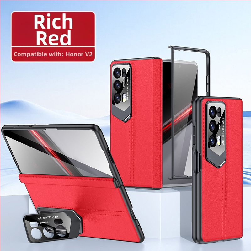 Telefona vāciņš Honor MagicV2 – īsta āda, pilns pārklājums, integrēts RSR objektīva stiprinājums, aizsardzība pret pantiem, triecienizturīgs