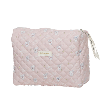 Kozmetička torbica velike kapacitete, prijenosna, šivanje dizajn, vanjski materijal pamuk tkanina, unutarnja podstava poliester, gradski minimalistički stil, za žene