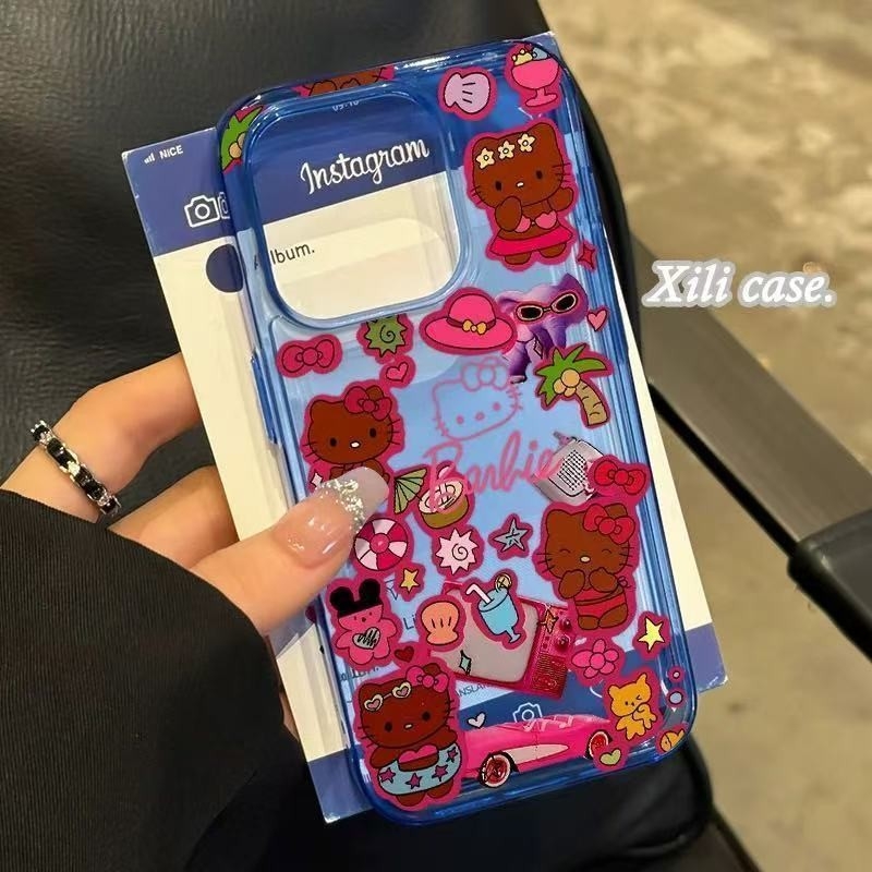 Ochranný silikónový kryt pre Apple iPhone s karikatúrnym potlačou – proti pádu, kreslený štýl, vhodný pre modely Apple iPhone