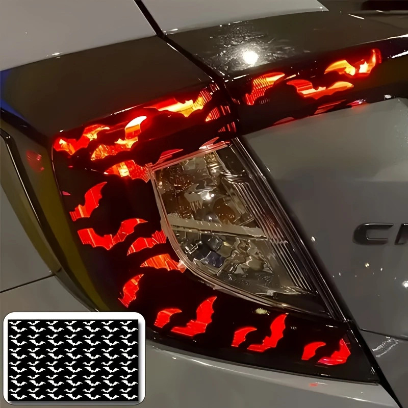 Naljepnica za auto svjetla s motivom šišmiša, ljepilni zaštitni film za stražnja i prednja svjetla