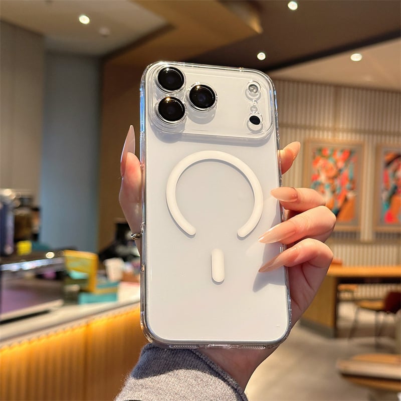 Prozirna magnetska futrola za iPhone s zaštitom leće — ultra-tanki PC zaštitni etui