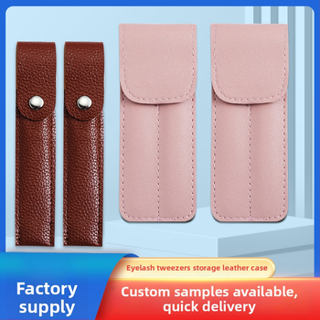 Pintsetite hoiukott PU naha katte ilu tööriistade jaoks, plastikas/resiin materjal, kaitsekaaned ühe ja kahe pintseeti jaoks