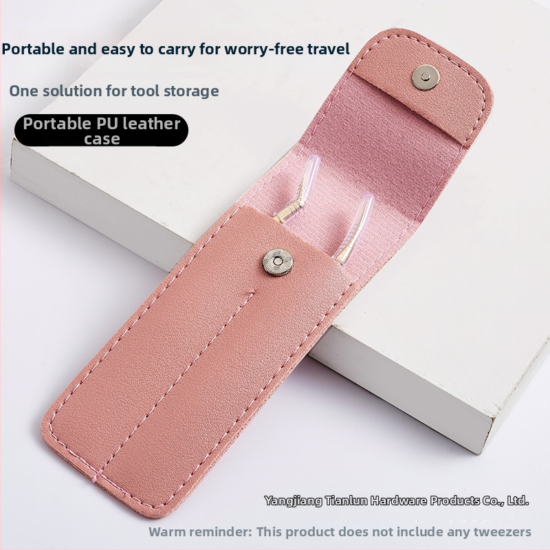 Pintsetite hoiukott PU naha katte ilu tööriistade jaoks, plastikas/resiin materjal, kaitsekaaned ühe ja kahe pintseeti jaoks