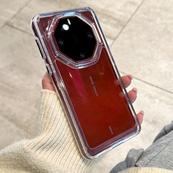 Carcasă Huawei Mate60RS – Transparentă, acrilic, Finisaj cu pulverizare, Protecție anti-cădere