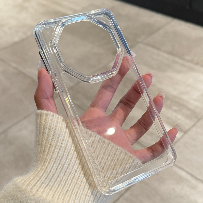 Carcasă Huawei Mate60RS – Transparentă, acrilic, Finisaj cu pulverizare, Protecție anti-cădere