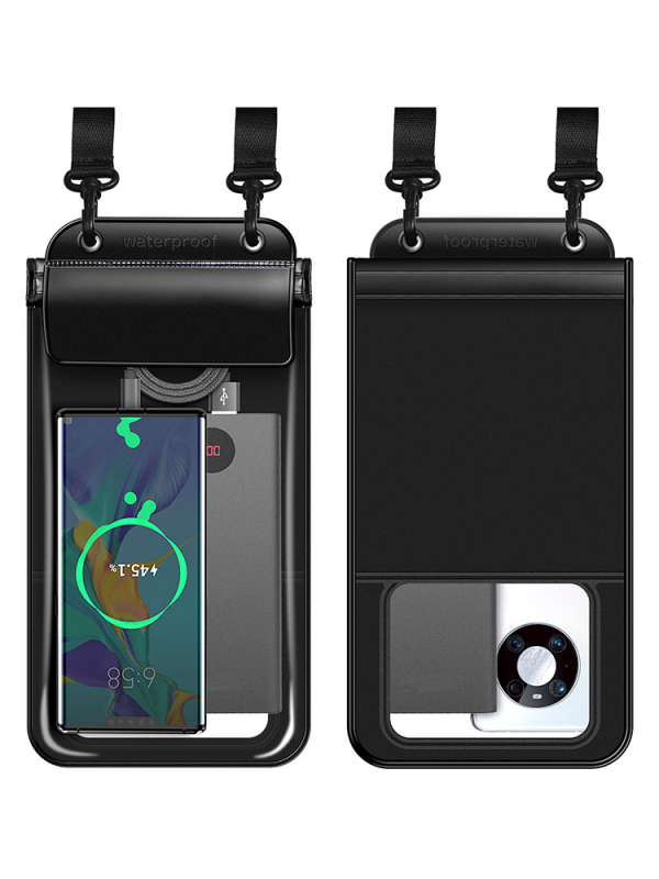 Geantă impermeabilă pentru telefon cu ecran tactil, 2L capacitate, TPU, rezistență la temperaturi joase, reîncărcabilă, pentru activități în aer liber