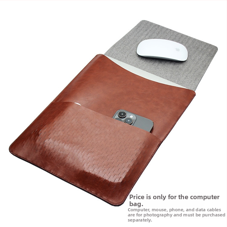 Iekšējā soma MacBook Pro/Air — mākslīgā āda, liner bag, Kapok bay