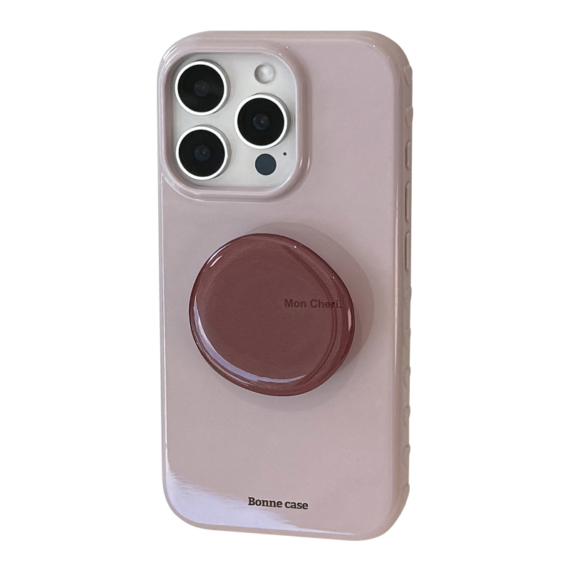 Etui s ametistnim stalakom za iPhone 14 Pro Max – mekani TPU, potpuna zaštita, retro minimalistička ljubičasta