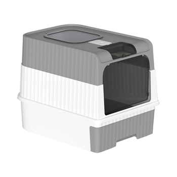 Κλειστή γατοτουαλέτα, σχεδίαση τύπου συρταριού, τετράγωνη κατασκευή από PP, εύκολο στον καθαρισμό