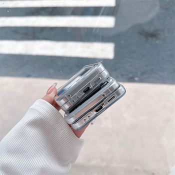 Прегъващ се калъф с огледална повърхност за Samsung Galaxy Z Flip3/4/5 — PC материал, машинно обработен, персонализируем