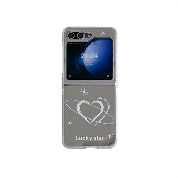 Прегъващ се калъф с огледална повърхност за Samsung Galaxy Z Flip3/4/5 — PC материал, машинно обработен, персонализируем