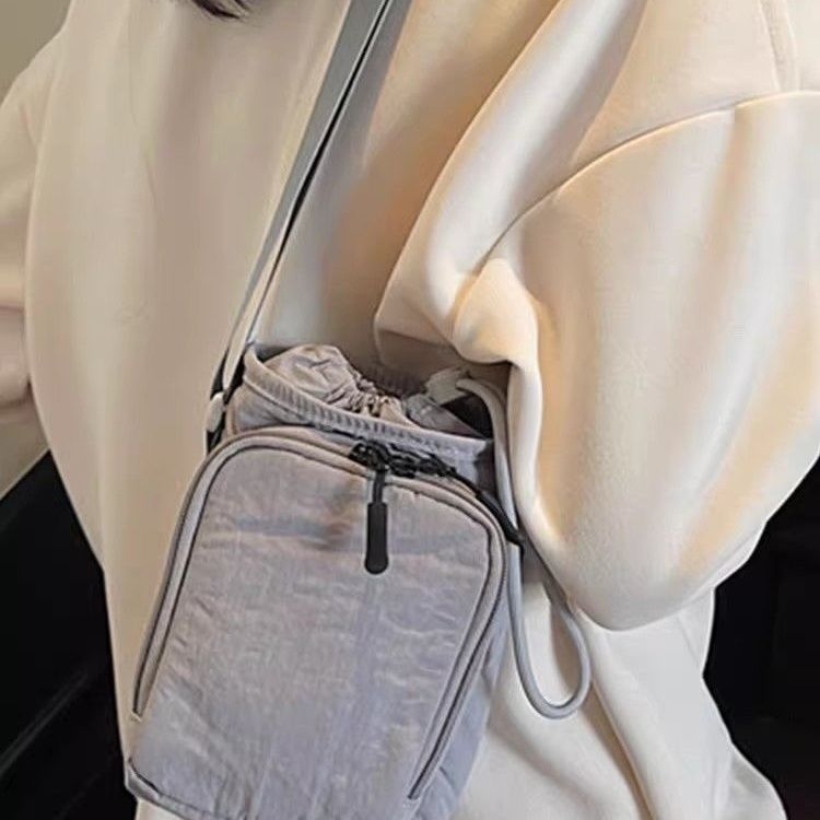 Crossbody torbica za telefon, poliester s najlonskom podstavom, unisex, proljeće 2025