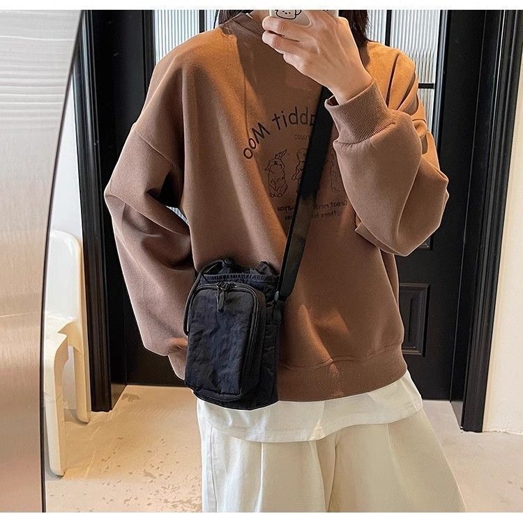 Crossbody torbica za telefon, poliester s najlonskom podstavom, unisex, proljeće 2025