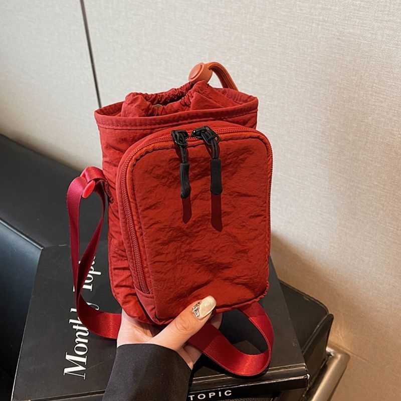 Crossbody torbica za telefon, poliester s najlonskom podstavom, unisex, proljeće 2025