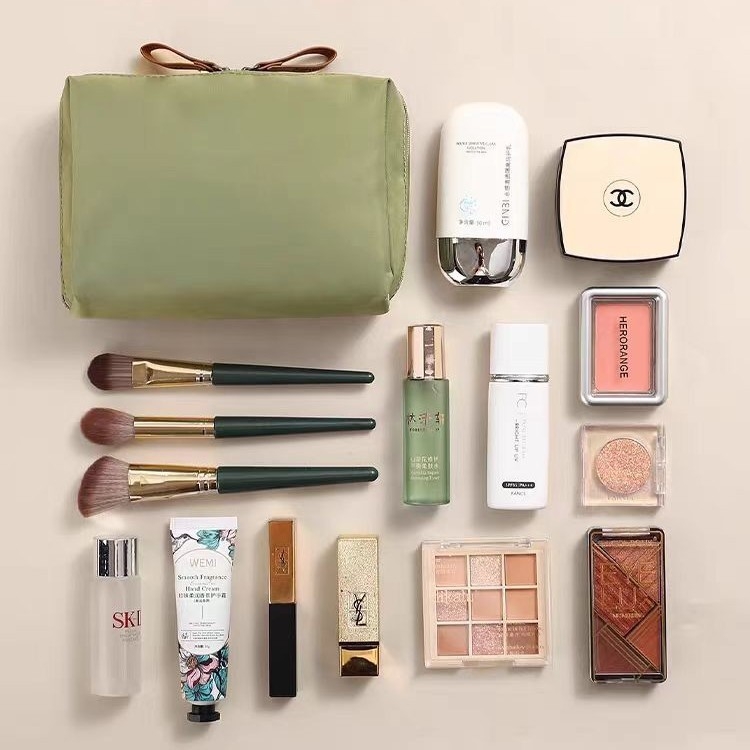 Ash kozmetička torbica, vodootporna, od poliestera, zatvarač, proširiva kapaciteta za putovanja