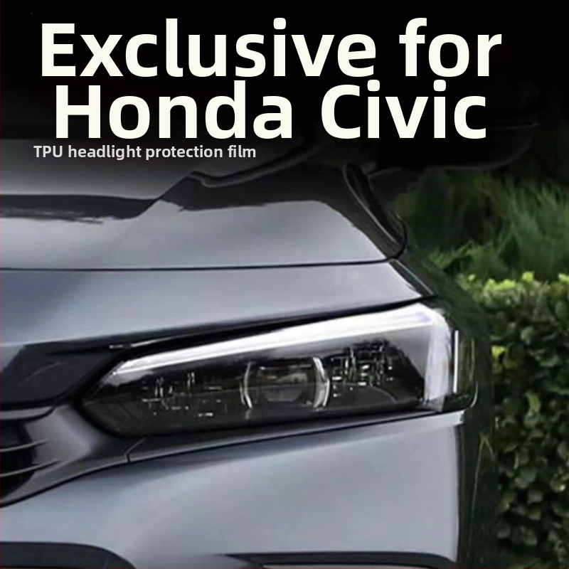 TPU filma priekš Honda Civic 11. un 10. paaudzes – caurspīdīgs gaismas kontroles plēve ar krāsu maiņu