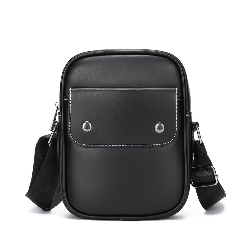 Geantă de umăr pentru bărbați - PU, stil stradal, impermeabilă, foarte ușoară, căptușire poliester