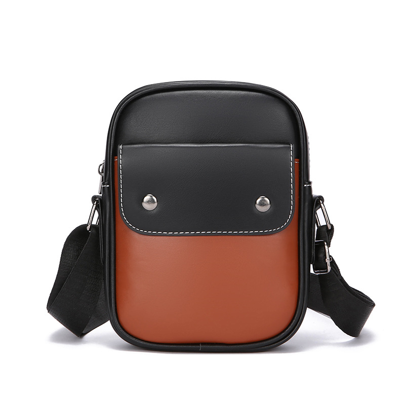 Geantă de umăr pentru bărbați - PU, stil stradal, impermeabilă, foarte ușoară, căptușire poliester