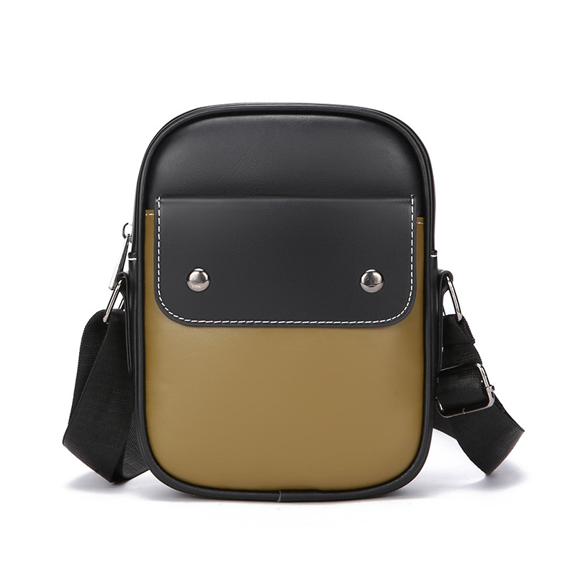 Geantă de umăr pentru bărbați - PU, stil stradal, impermeabilă, foarte ușoară, căptușire poliester