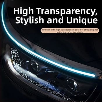 Wenjie M8 LED traka s filmom za promjenu boje za dnevne svjetle i svjetla automobila, crvena, plava i zelena, multikolor opcije, TPU dekorativni film