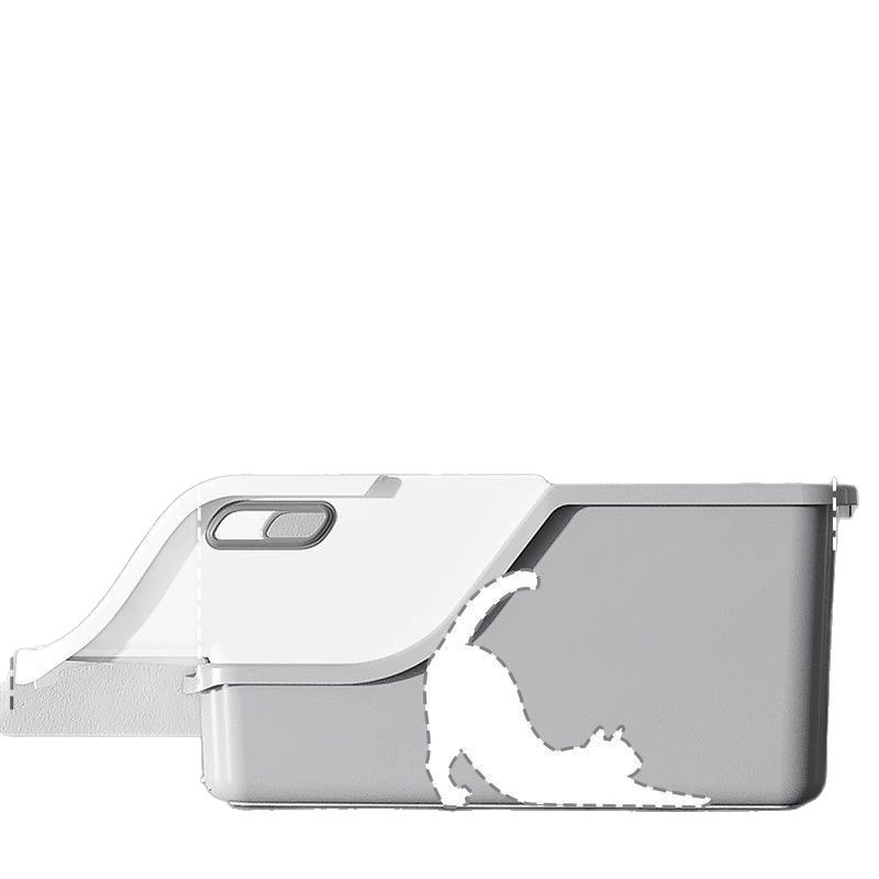 Τουαλέτα άμμου γάτας με ανοιχτό τύπο, τετράγωνης κατασκευής από PVC, μάρκα Hao mark