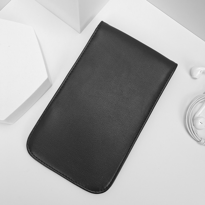 Mobiltelefon jelvédő taska, PU anyag, nano szigetelő bélés, varrott kivitel, testreszabható