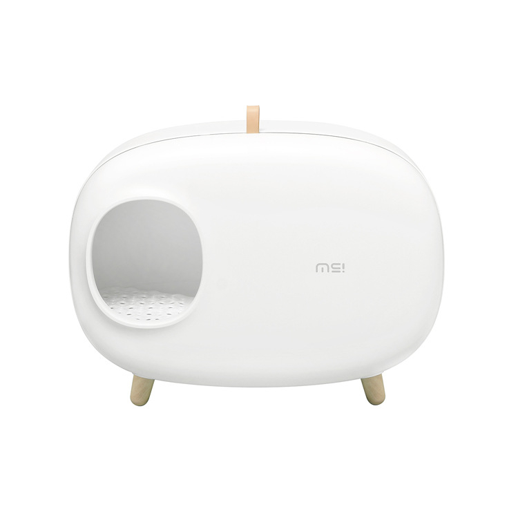 Mochi Κουτί Άμμου Γάτας — Πλήρως Κλειστό Με Συρόμενο Σχέδιο, Κλειστό Τουαλέτα Γάτας, Υλικό: Άλλα Υλικά, 1 Τεμάχιο